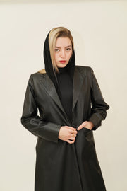 Luna Black – Longline Kunstleder-Jacken